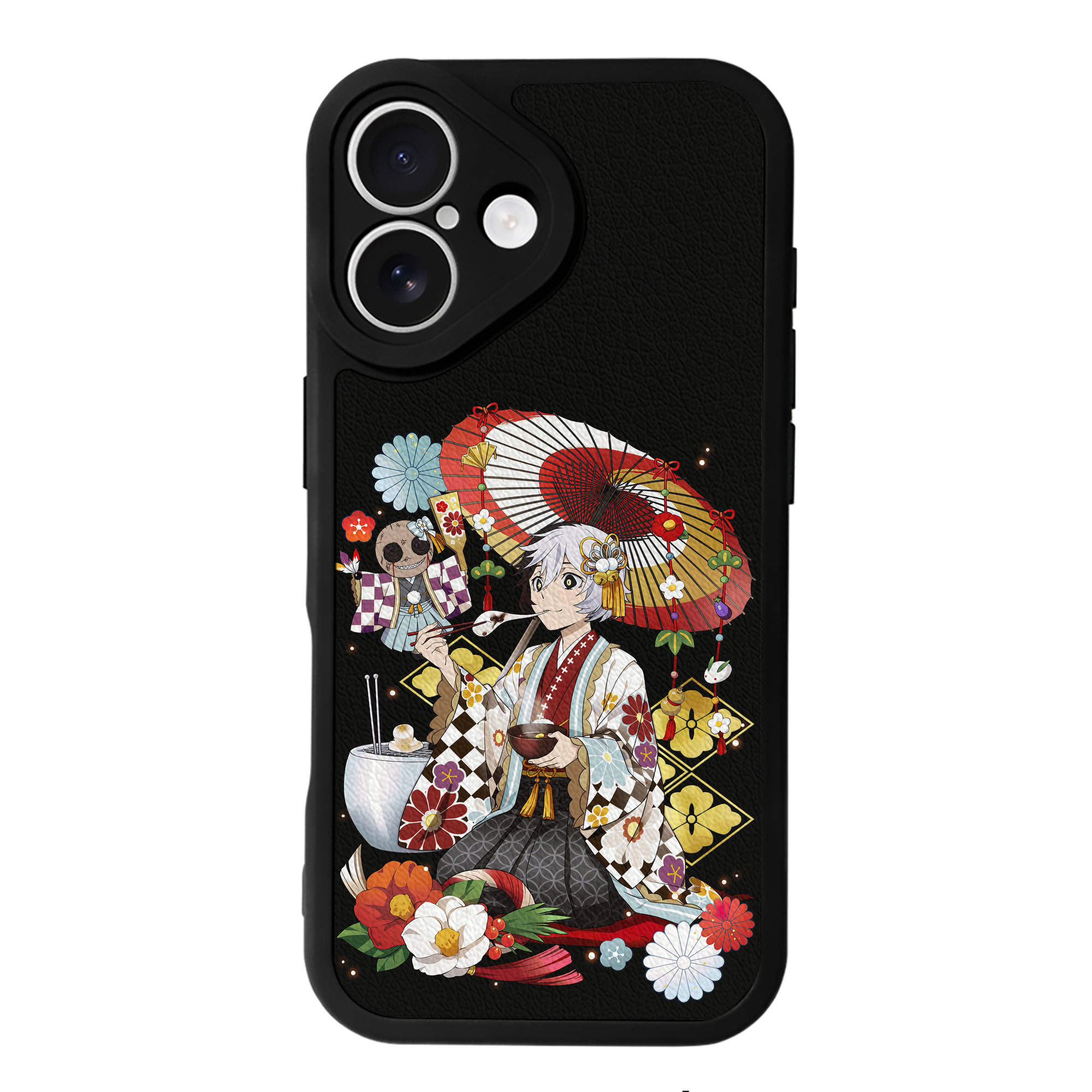 （画像用） 文豪ストレイドッグス Bungo Stray Dogs 【iPhone 16シリーズ対応】シリコンスマホケース（レザー調） 材質：シリコン